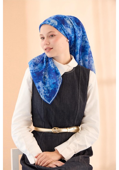 Silk Home Soft Eşarp 73095-13 Saks, Bebe Mavi, Mavi