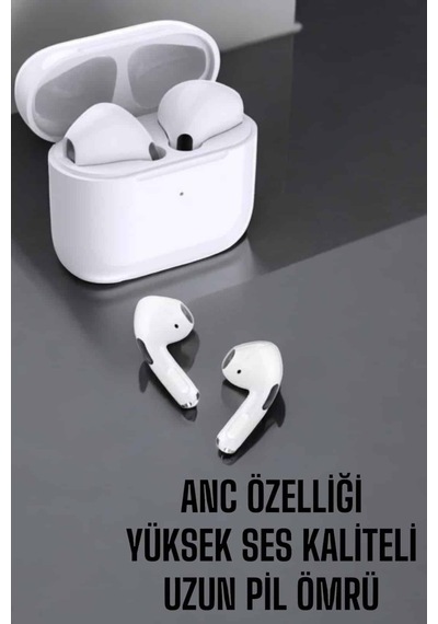 Kablolu Kulakiçi Kulaklık Beyaz Yeni Nesil Pro Bluetooth Kulaklık Yüksek Ses Kaliteli Anc Özelliği