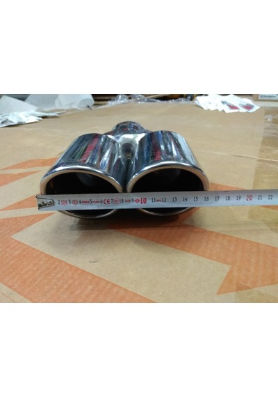 Egzoz Ucu Çift Çıkış 16cm 80 Lik