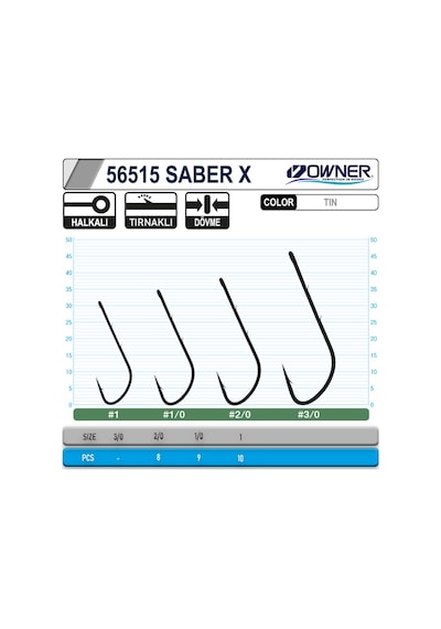 Owner 56515 Tachiuo Saber X Tin İğne 1