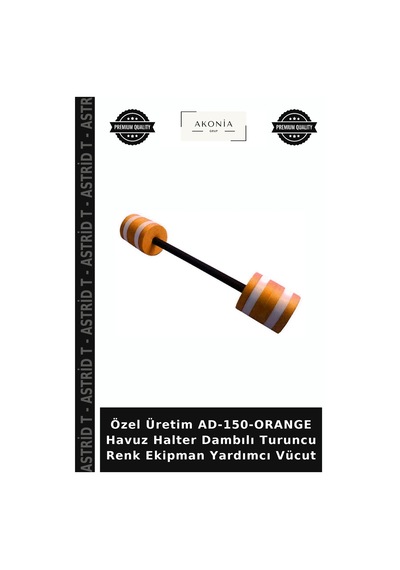 Özel Üretim Ad-150-orange Havuz Halter Dambılı Turuncu Renk Ekipman Yardımcı Vücut