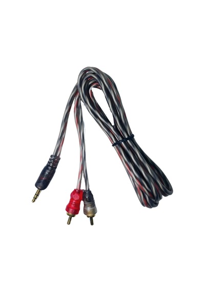 2rca 3mm 1.5mt Stereo Gold Aux Silikon Kablo