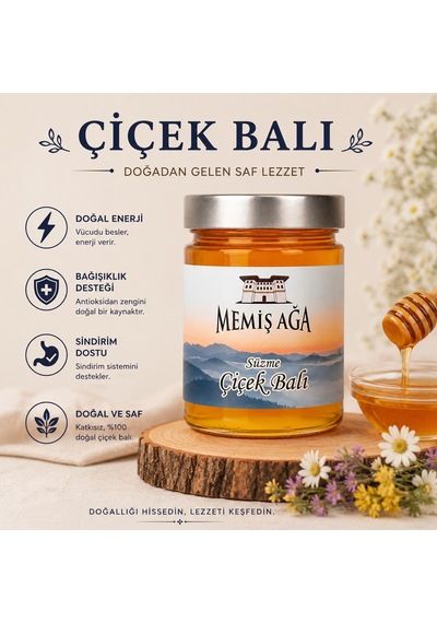 Memiş Ağa Çiçek Balı 450 G