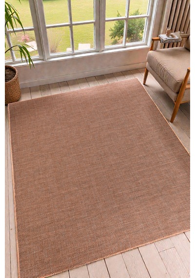 Doğal Jüt Görünümlü Düz Dokuma Kilim Minimal & Modern Tasarım Gri Gri