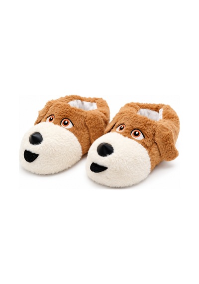 Modafocus Sevimli Köpek Figürlü Sessiz Kaydırmaz Taban Peluş Unisex Ev Pandufu Sevgili Kombin Terliği Kahverengi Kahverengi Modafocus Sevimli Köpek Figürlü Sessiz Kaydırmaz Taban Peluş Unisex Ev Pandufu Sevgili Kombin Terliği Kahverengi Kahverengi