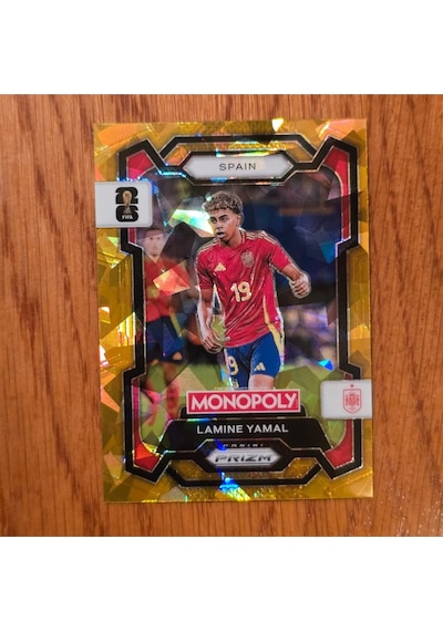 Prizm Monopoly Lamine Yamal No.41 Gold Ice Cracked Oyun Kartı