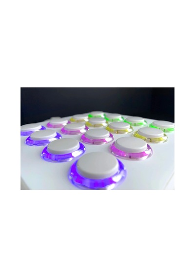 Dj Techtools Mıdı Fighter Spectra White 16 Arcade Knobs Parmakla Davul Çalma Performansı İçin En İyi Mıdı Controller/kontrolör