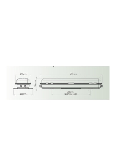 Zone 2x18w. Floresan/ 2x9w. Led Tube Beyaz Işık