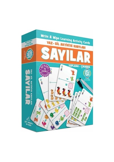 CİRCLE TOYS SAYILAR YAZ SİL AKTİVİTE KARTLARI
