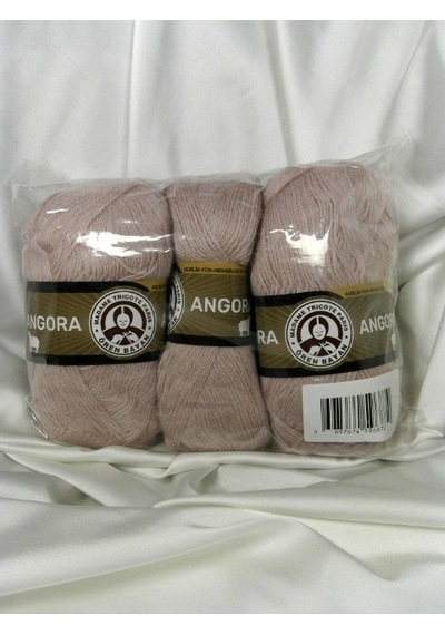 Angora Pudra Pembe El Örgü İpi 3 Adet - Renk: 124