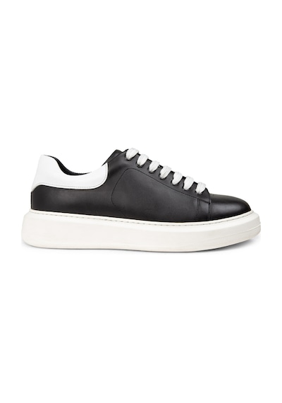 Deery Erkek Hakiki Deri Siyah Sneaker Ayakkabı - 01990msyhp02 Siyah