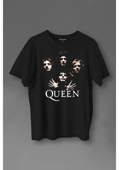 Queen English Rock Music Group Freddie Mercury Baskılı Tişört Unisex T-shirt 001