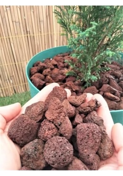 Asenya Pomza Taşı 50 Lt 1-2 Cm Dekoratif Pomza Taşı Kırmızı Pomza Tarım Pomzası Lav Taşı Cüruf Ponza 0