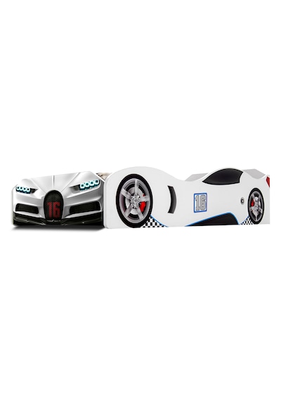 Bugattı - S1 - Arabalı Yatak - Araba Karyola , Beyaz Tek Kişilik Bugattı - S1 - Arabalı Yatak - Araba Karyola , Beyaz Tek Kişilik