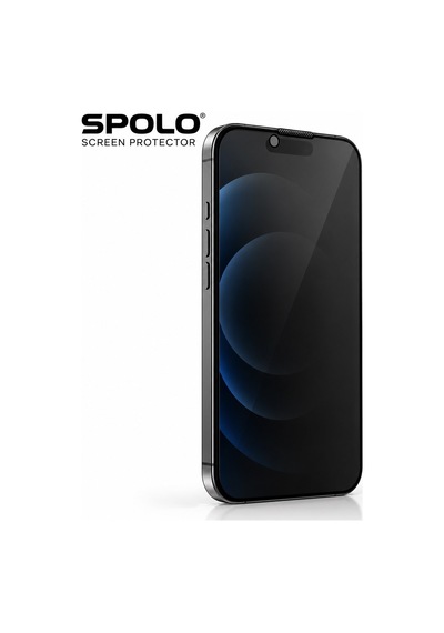 Spolo Apple iPhone Uyumlu  17e Hayalet Ekran Koruyucu Gizlilik Camı Yan Görüş Önleyici
