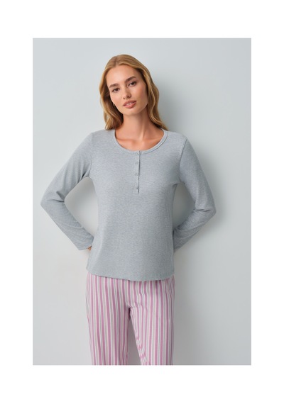 Suwen Cosy Pijama Takımı Wsh10510092919 Pembe