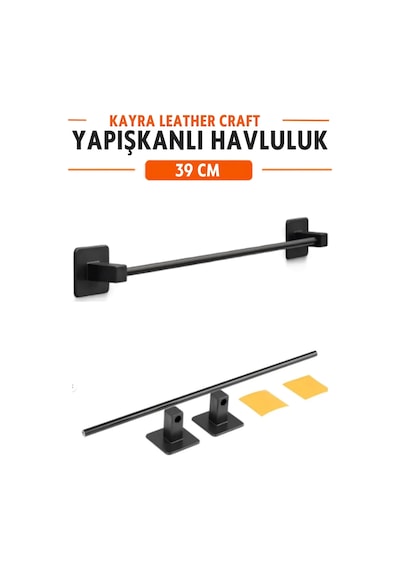 Yapışkanlı Metal Siyah Havluluk 39 Cm - Banyo Lavabo Mutfak Duvara Monte Delgisiz Vidalı Delmeden Kağıt Havlu Askısı - Paslanmaz Mat Siyah Uzun Bez Boru Askılık Standı Rayı Kağıtlık Rafı Düzenleyici Siyah Siyah Yapışkanlı Metal Siyah Havluluk 39 Cm - Banyo Lavabo Mutfak Duvara Monte Delgisiz Vidalı Delmeden Kağıt Havlu Askısı - Paslanmaz Mat Siyah Uzun Bez Boru Askılık Standı Rayı Kağıtlık Rafı Düzenleyici Siyah Siyah