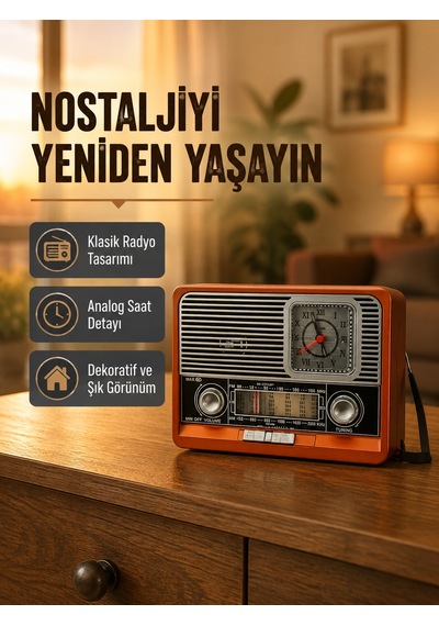 Vintage Radyo Nostaljik Tasarım Ve Modern Teknoloji Bir Arada 72782449