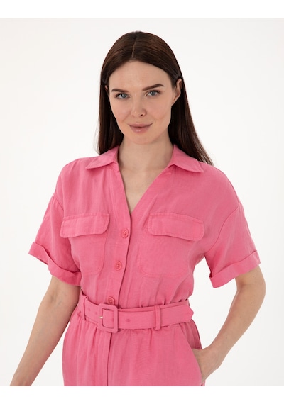 Pierre Cardin Kadın Pembe Tulum Dokuma 50301204-vr041 Pembe