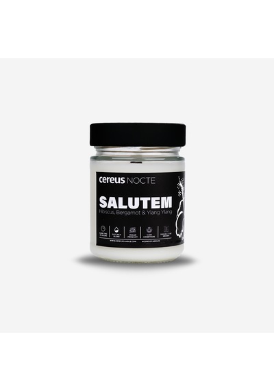Hibiskus Kokulu Doğal Soya Mum – Cereus Nocte Serisi El Yapımı Cam Kavanoz 210 gr