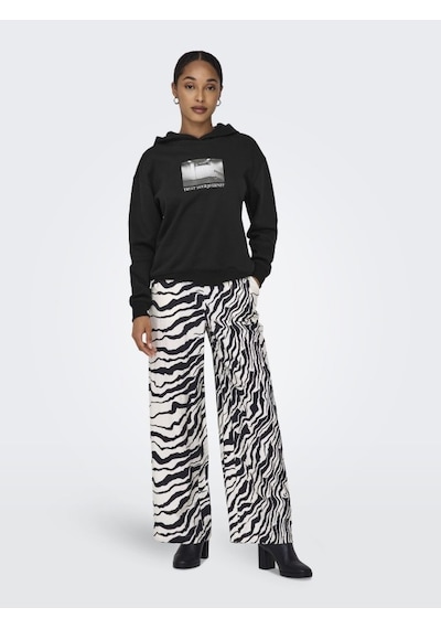 Only Onlcassie Kadın Sweatshirt Siyah