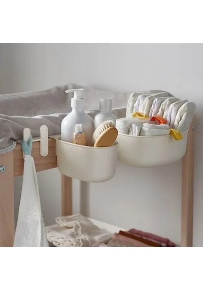 Sumuhome Önsklıg Alt Değiştirme Kapları Beyaz 4 Parça