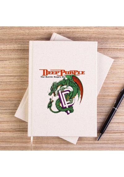 Deep Purple The Battle Rages Çizgisiz Kanvas Defter Krem