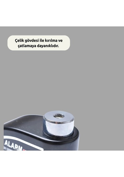 110db Alarmlı Disk Kilidi 6 Mm Pinli Motosiklet, Bisiklet Ve Scooter Güvenlik Kilidi