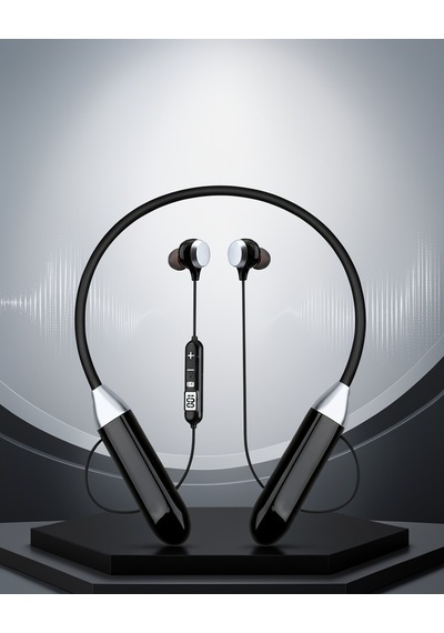 Bluetooth Boyun Kulaklığı Mikrofonlu Uczz400saatkulaklık-5