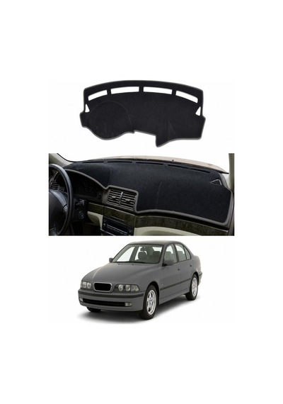 Bmw 5 Serisi E39 1995-2004 Uyumlu Torpido Koruma Kılıfı - Gri Şeritli
