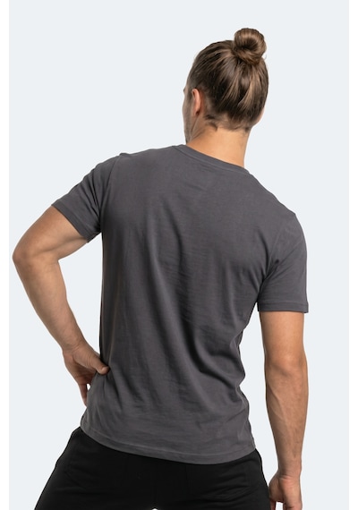 Slazenger Rosalva T Erkek Pamuklu Koyu Gri Tişört