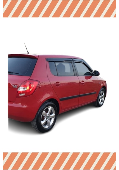 Skoda Fabia Hb 2009-2014 Modellerine Özel 4'lü Mügen Tip Cam Rüzgarlığı