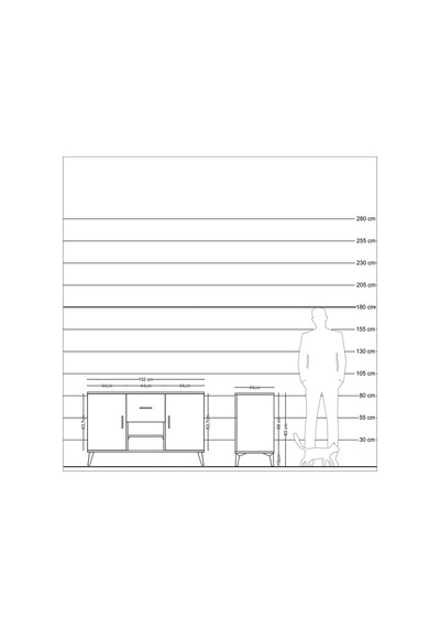 Hyperion Konsol 3 Raflı Tek Çekmeceli 2 Kapaklı 132x44x83 Çam-antrasit/çam Antrasit/çam Hyperion Konsol 3 Raflı Tek Çekmeceli 2 Kapaklı 132x44x83 Çam-antrasit/çam Antrasit/çam