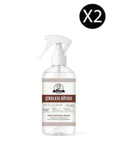 Çikolata Rüyası Parfümlü Oda Ve Çamaşır Spreyi Ortam Ve Araba Kokusu Chocolate Room Spray 250ml X 2