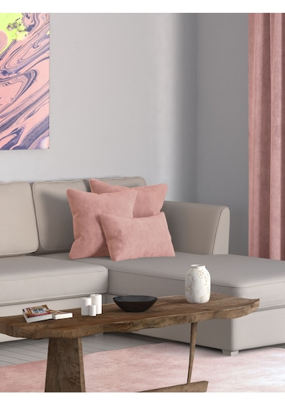 Home Daily Series Buğulu Gül Rengi Kırlent Yastık Kılıfı Buğulu Gül