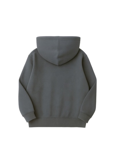 4'lü Kapüşonlu Basic Sweatshirt Seti - Düz Kışlık Şardonlu Kumaş Füme Saks Siyah Yeşil