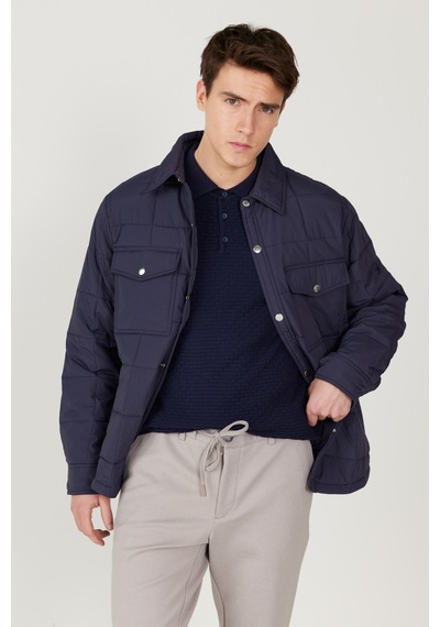 AC&Co / Altınyıldız Classics Erkek Lacı Standart Fit Normal Kesim Gömlek Yaka Mont Lacı AC&Co / Altınyıldız Classics Erkek Lacı Standart Fit Normal Kesim Gömlek Yaka Mont Lacı