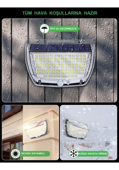 Ayrex Upway 160 Led Yansımalı Yeni Model Solar Güneş Enerjili Sensörlü Lamba
