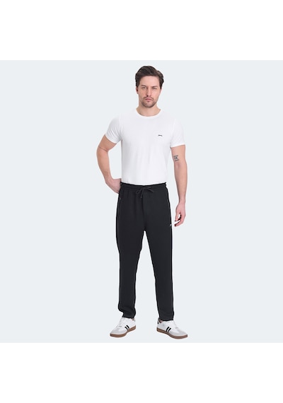 Slazenger KATAR Erkek Cepli Siyah Eşofman Altı