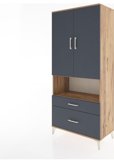 Hyperion Dolap 2 Raflı 2 Çekmeceli Tek Askılı 88x44x195 Çam-a... Çam Hyperion Dolap 2 Raflı 2 Çekmeceli Tek Askılı 88x44x195 Çam-a... Çam