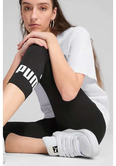 Puma Ess No. 1 Logo 3/4 Leggings Siyah Kadın Tayt 682430-01 Siyah