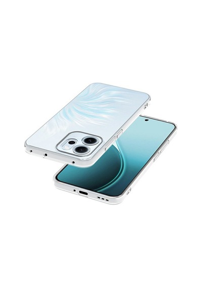 Oppo Reno 14f Uyumlu Kılıf Lüx Şeffaf Silikon