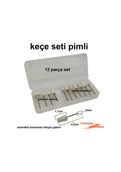 Keçe Seti 10 Parça Hobi Cila Parlatma Set Polisaj