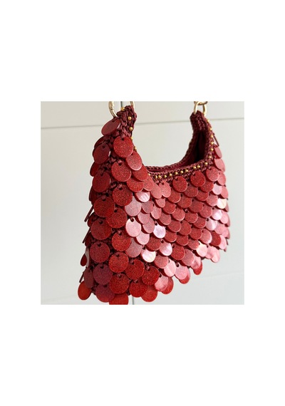 Bolca Emek Pullu El Emeği Kadın Çantası Bordo - 910080468 Bordo - 910080468 Bordo