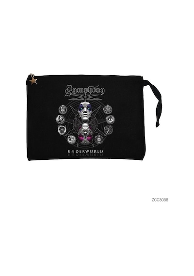 Zepplin Giyim Symphony X Underworld Siyah Clutch Astarlı Cüzdan / El Çantası Siyah