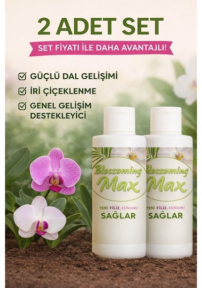 2 Adet Dal Ve Çiçek Destekleyici Premium Besin 100 Ml Güçlü Dal Gelişimi Ve İri Çiçeklenme Diğer