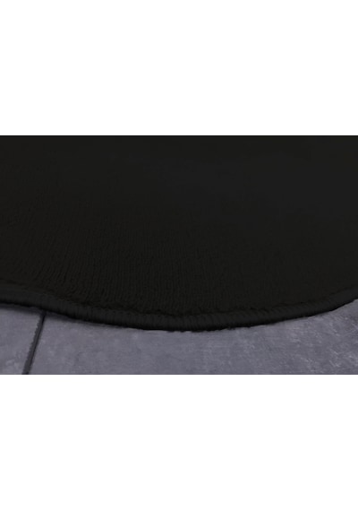 Anatolia 2'li Siyah 80x140 + 50x70 Cm Büyük Ebat Banyo Paspası Seti Kaymaz Tabanlı Klozet Takımı Siyah