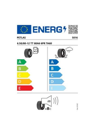 Petlas 6.50/80-12 Tt 80a6 6pr Ta60 Çapa Makinesi Lastiği Üretim Tarihi:2026
