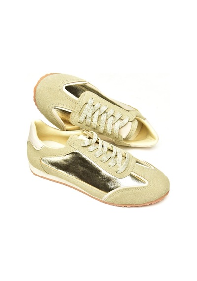 Fox Shoes U820730509 Altın Kadın Spor Ayakkabı Sneakers Altın-suni Deri Çok Renkli