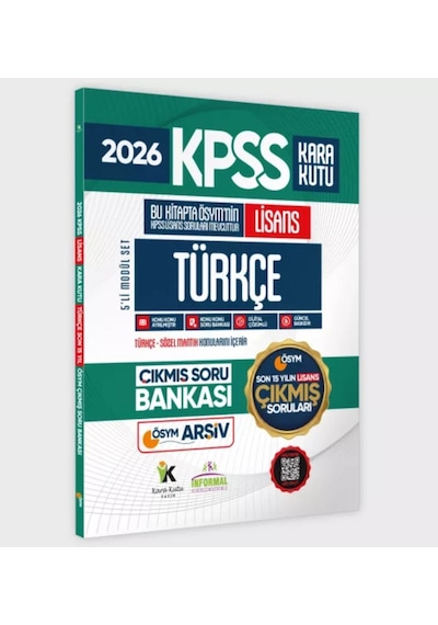 2026 FULL Lisans KPSS Kara Kutu ÖSYM Çıkmış Soru Bankası 5li Modül Set Son 15 Yıl(Sadece Lisans)